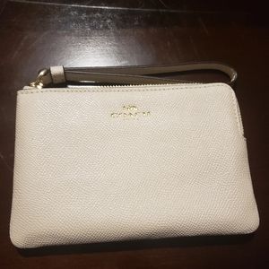 COACH small corner zip wristlet